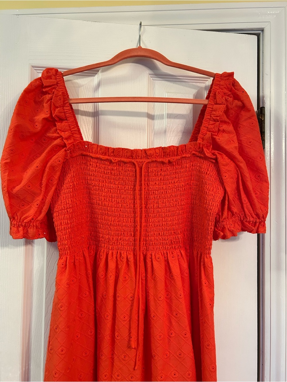 Hill House Coral Scarlett Nap Dress M NWOT